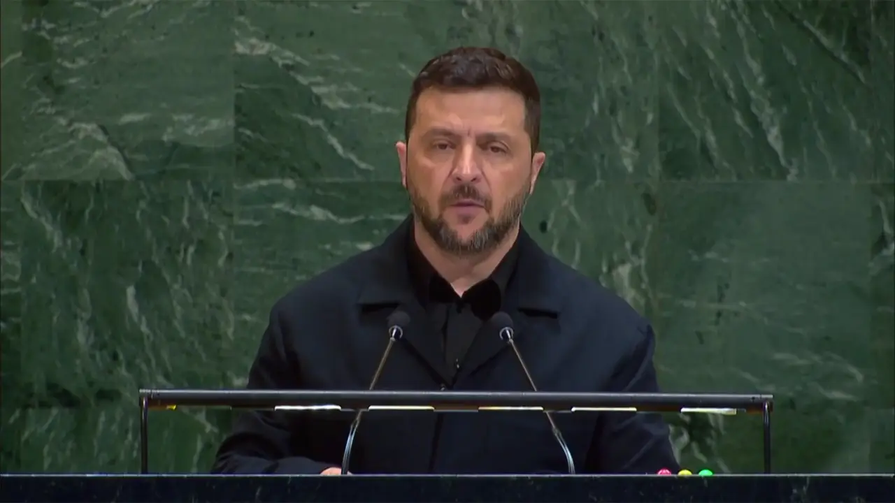 জাতিসংঘের সাধারণ পরিষদের ৮০তম অধিবেশনে জেলেনস্কি