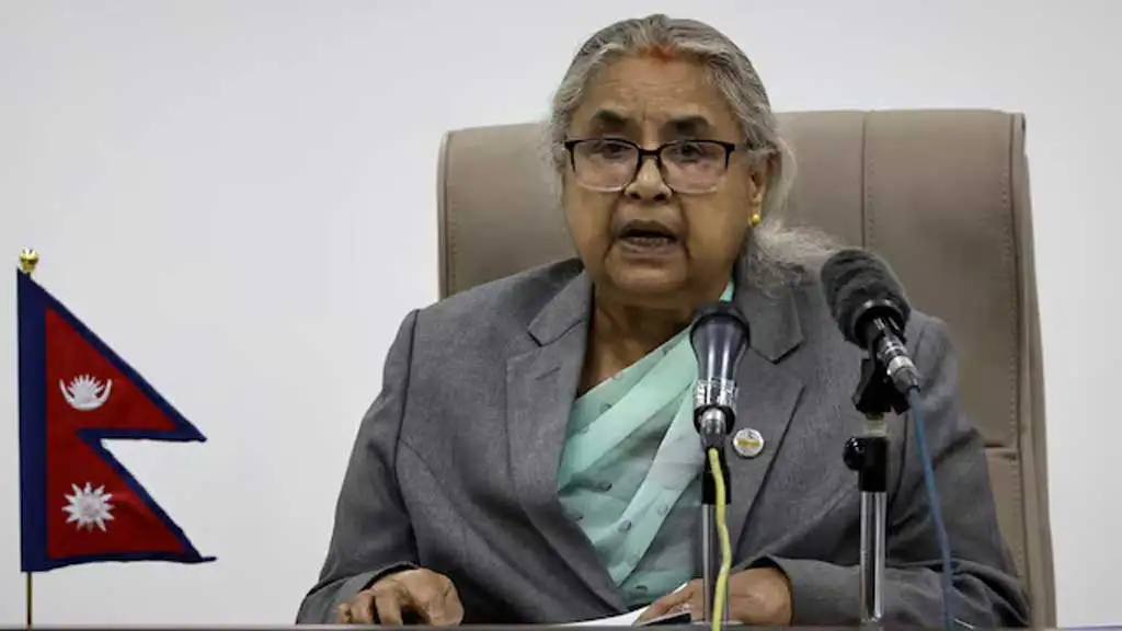 নেপালের অন্তর্বর্তী প্রধানমন্ত্রী সুশীলা কার্কি